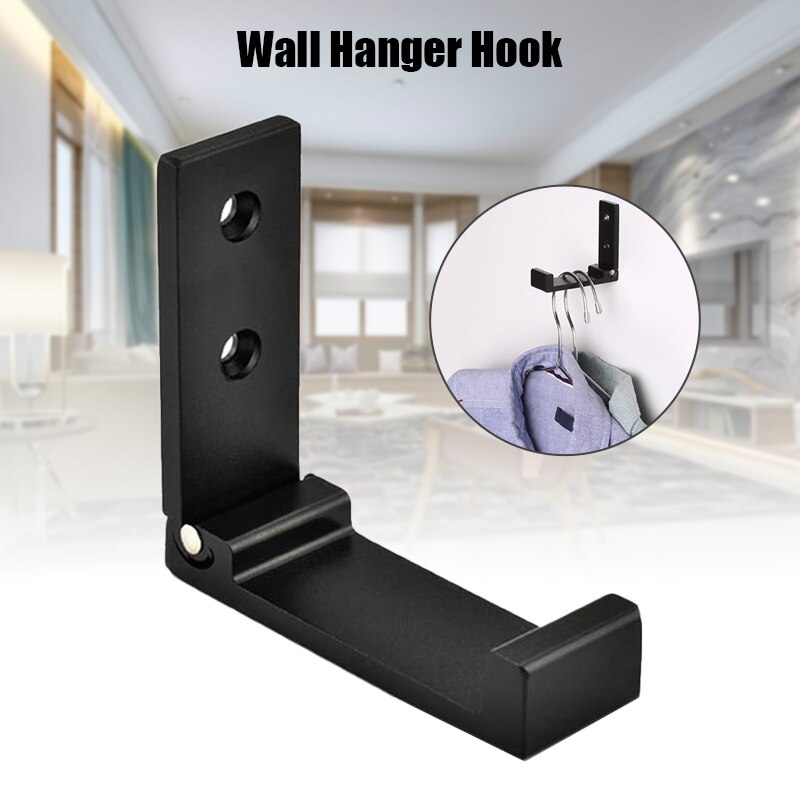 Soporte de auriculares de montaje en pared plegable, gancho de suspensión de auriculares de aleación de aluminio, H-best,