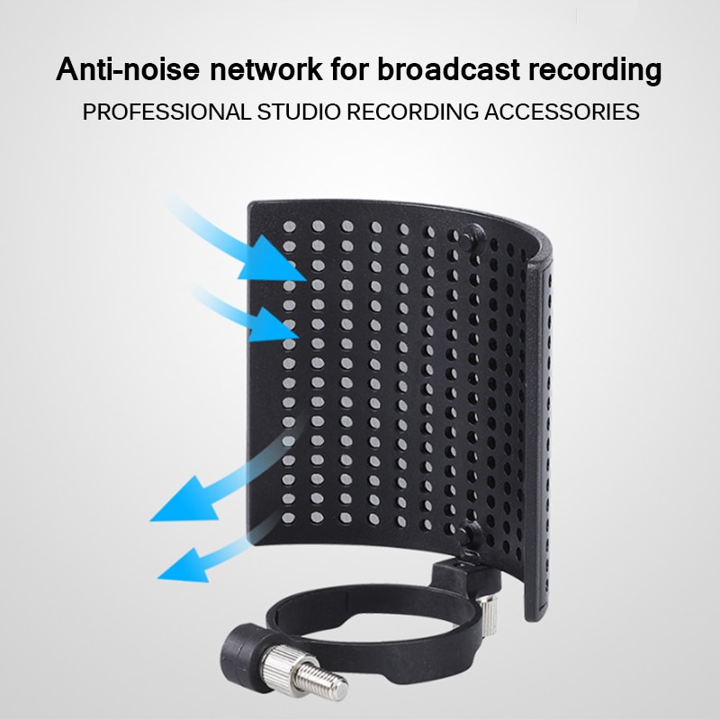 U Shape Double Layer Recording Studio Microphone Windscreen Double-Layer Filter Studio Windscreen