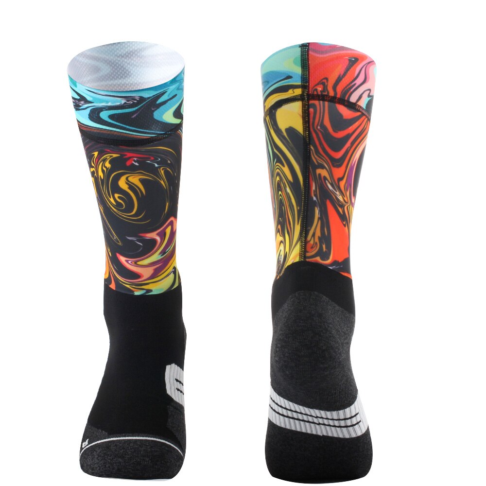 Calcetines antideslizantes de compresión para hombre, medias Aero de equipo para bicicleta de carretera, deportes al aire libre, sin costuras,: 06