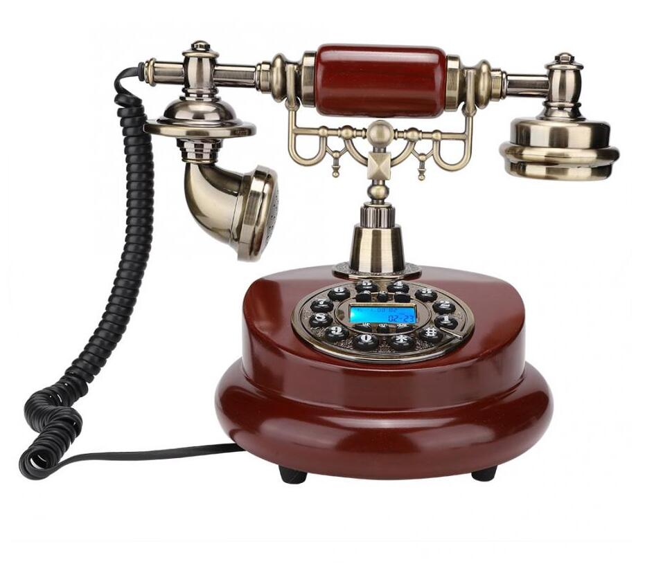 retro telefon przewodowy stary telefon antyczny przewodowy telefon stacjonarny telefon stacjonarny stałe cyfrowe telefony przyciskowe dla rodziny biurowej