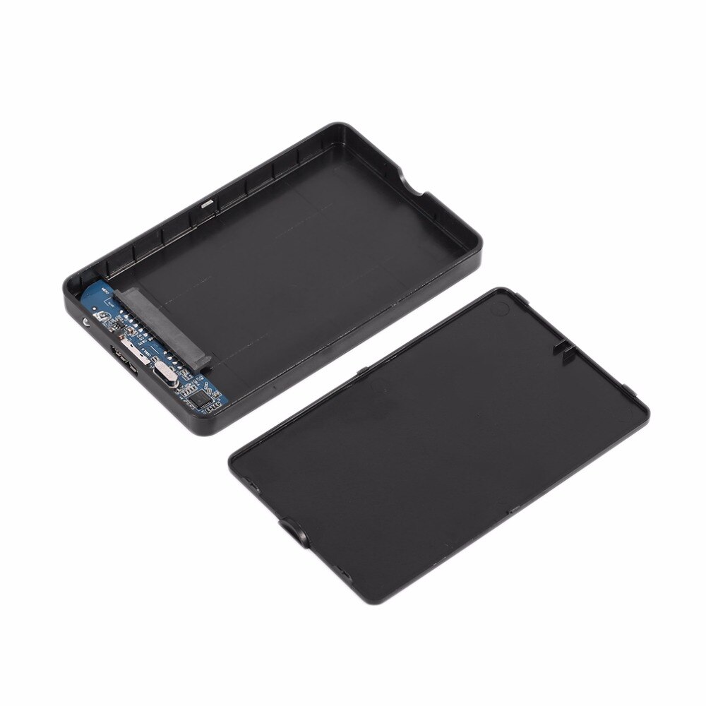 Caixa de disco rígido externo, alta velocidade usb 3.0, 2.5 polegadas sata hdd, gabinete, caixa abs para disco rígido 3 cores opcionais