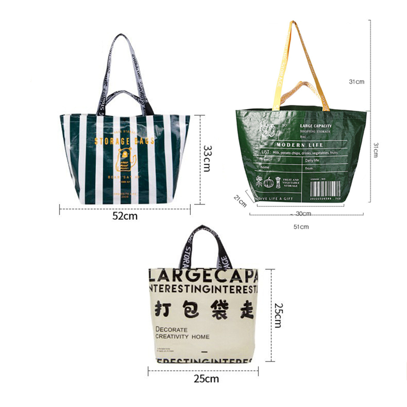 Borsa Della Spesa Pieghevole Extra Large Riutilizzabile – Eco Tote Donna, 46x35 Cm, Stampe Colorate, Super Resistenti