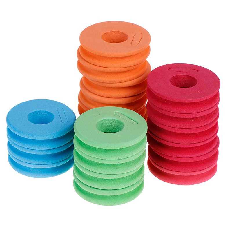 20 pièces EVA mousse bobines ligne de pêche enrouleur crochet conseil bobine enroulement carpe leurre Trace fil Leader supports boîte de matériel