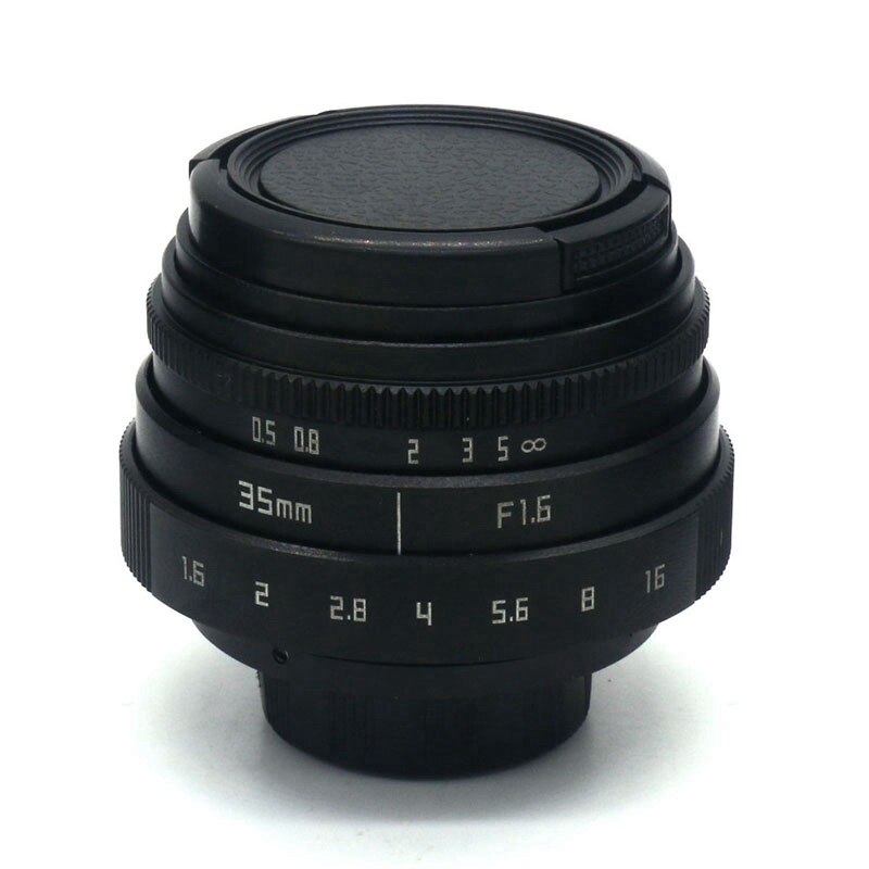 35Mm F1.6 C Mount Camera Lens Met Adapter Ring Voor Panasonic Olympus Pen E-P6 / E-PL7/E-PL6/e-PL5 Etc