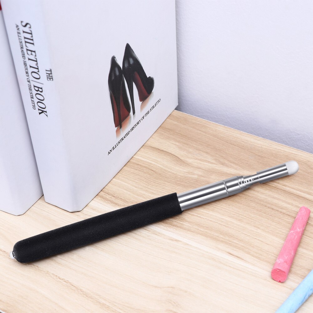 WINOMO-aguja con forma de mano extensible, puntero telescópico retráctil, puntero de pizarra de aula portátil, color negro