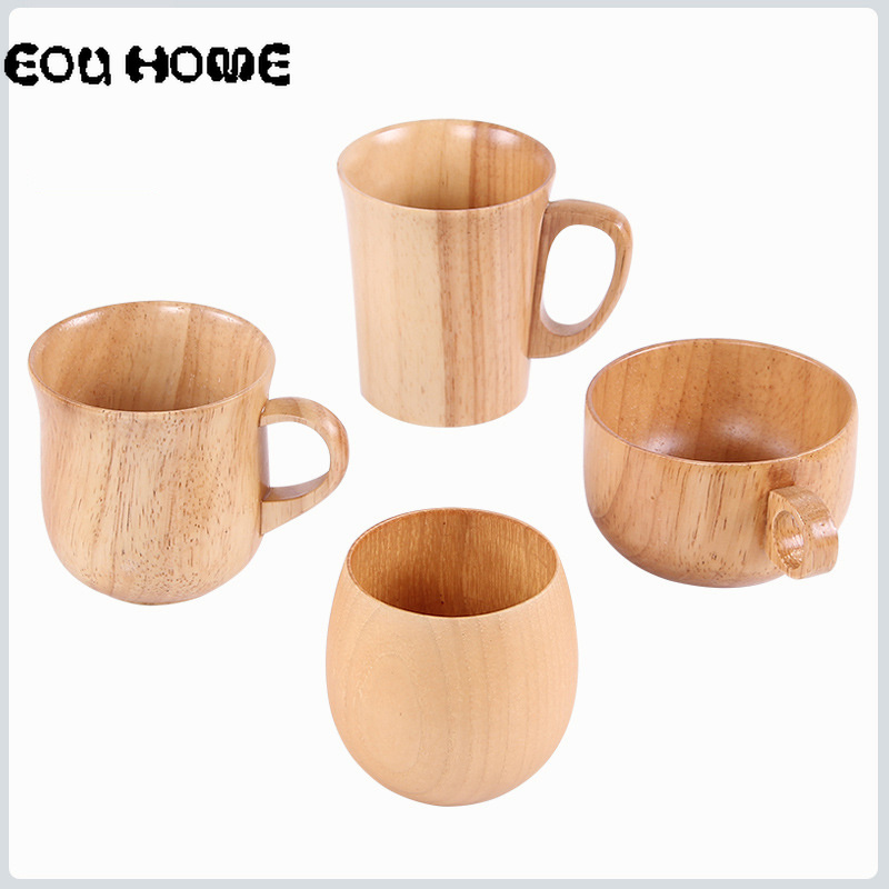 Azufaifo-jarras de madera Natural estilo japonés para desayuno, Taza de leche de cerveza, té y café verdes, taza de madera, botella de agua, artículos para el hogar