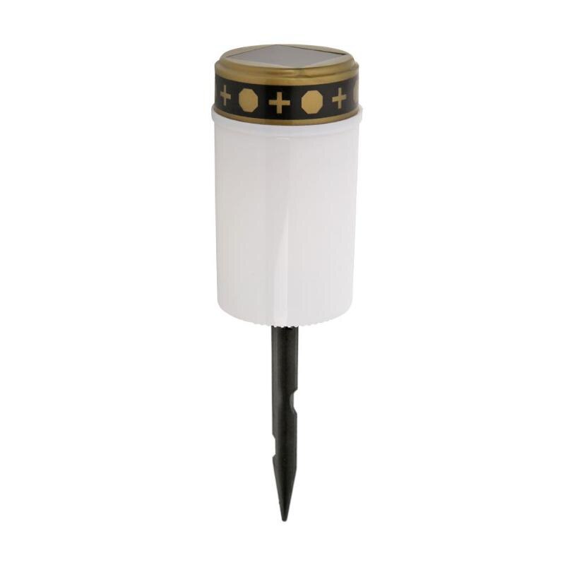Cimetière rituel électronique LED bougie lampe sans flamme solaire décoratif thé lumière Performance Stable aucune sécurité de chauffage