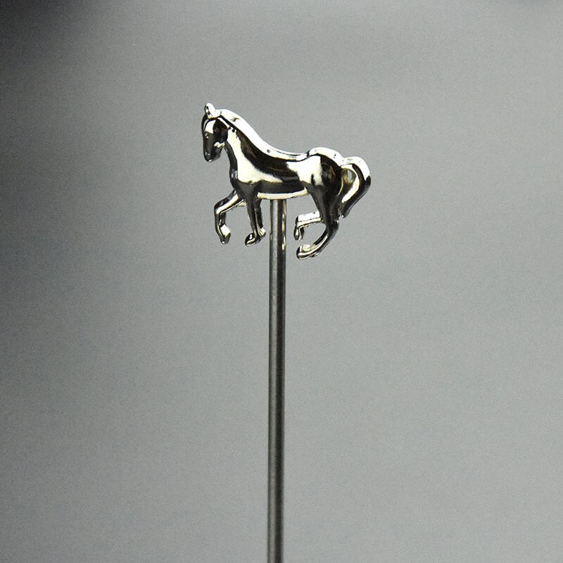 QuickDone 1PC Stainless Steel Cocktail Fork Sign Cocktail Needle Bar Party Props Skull Pattern Bar Accessories AKC5123: Horse