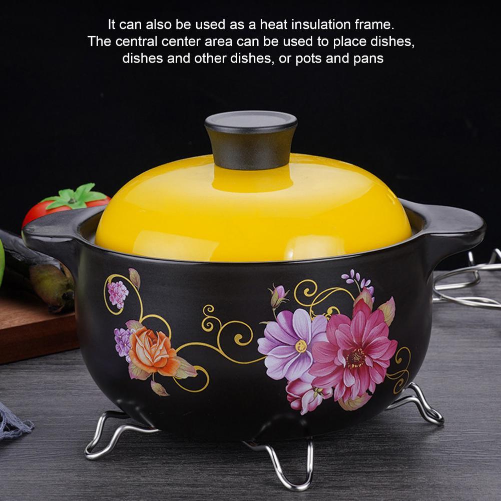 Pot Stand Portable Durable Anti-skid Portable Stovetop Support for Home Pot Rack Steaming Stand