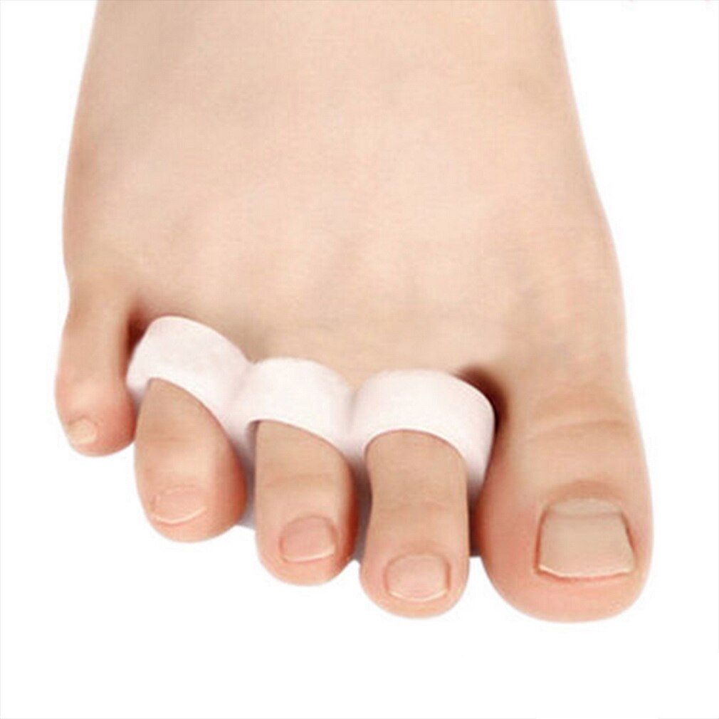 1pair Gel Toe Separators Stretchers Alignment Overlapping Toes Orthotics Hammer Orthopedic Cushion Feet Care Shoes Insoles