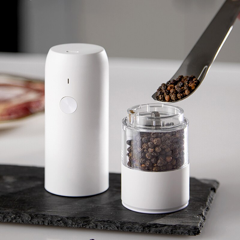 Electric Automatic Salt and Pepper Grinder Set Rechargeable With USB Gravity Spice Mill Adjustable Spices Grinder Kitchen tools