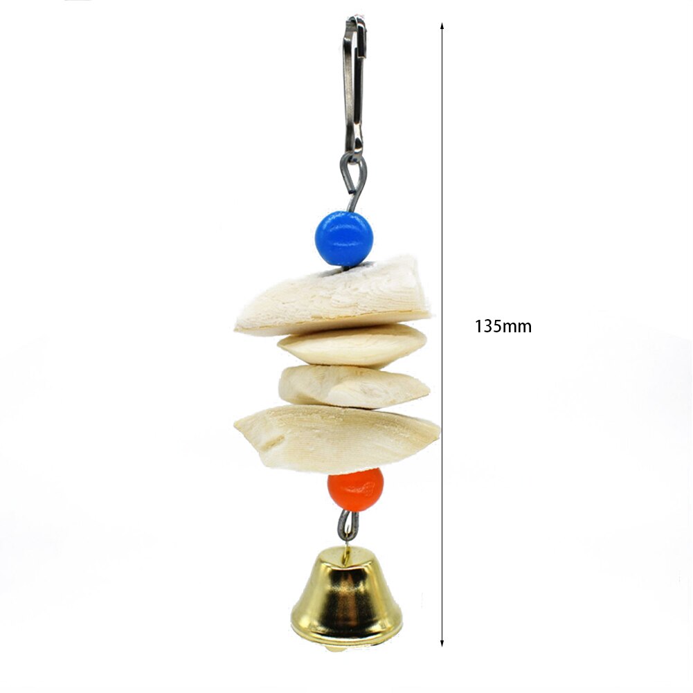 Vogel Speelgoed Kleurrijke Bamboe Weave Houten Schommel Papegaai Speelgoed Klimmen En Bijten Vogelkooi Accessoires: C