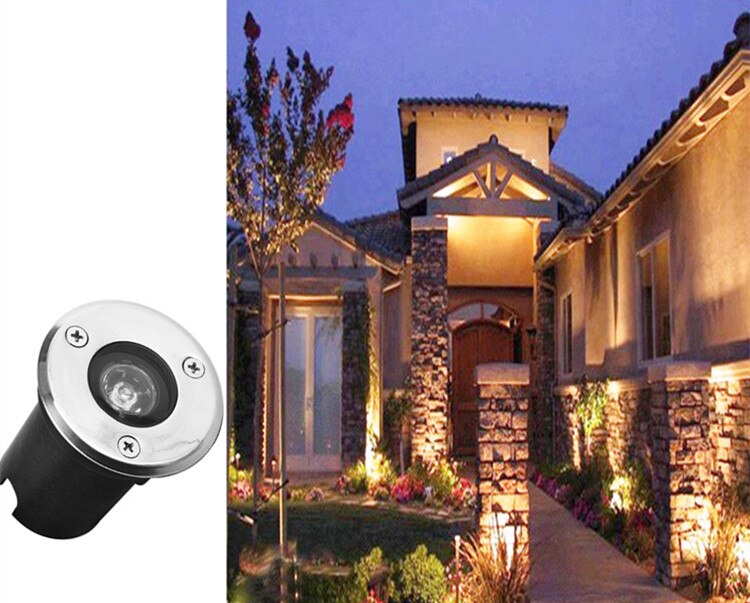 Spot lumineux LED encastrable dans le sol, éclairage d&#39;extérieur, luminaire de paysage, idéal pour un jardin ou un plancher, 1w, ac 110/ac 220v, IP67, nouveauté