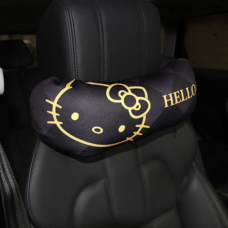 1Pc Auto Kussen Kitty Kat Autostoel Nekkussen Universele Auto Nekkussen Auto Hoofdsteun Nekkussen Lendensteun Kussen auto Accessoires