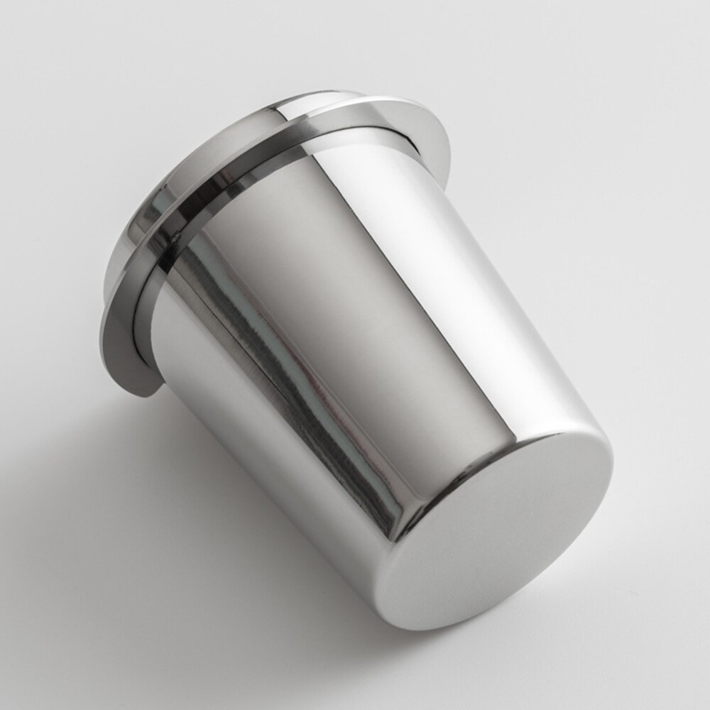 Rostfritt stål doseringskopp kaffe pulver matare passar 58mm kaffemaskiner kaffe mottagande kopp kaffe utrustning cafetera: Silver-