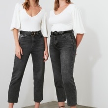 Trendyol High Bel Straight Jeans TWOAW21JE0079