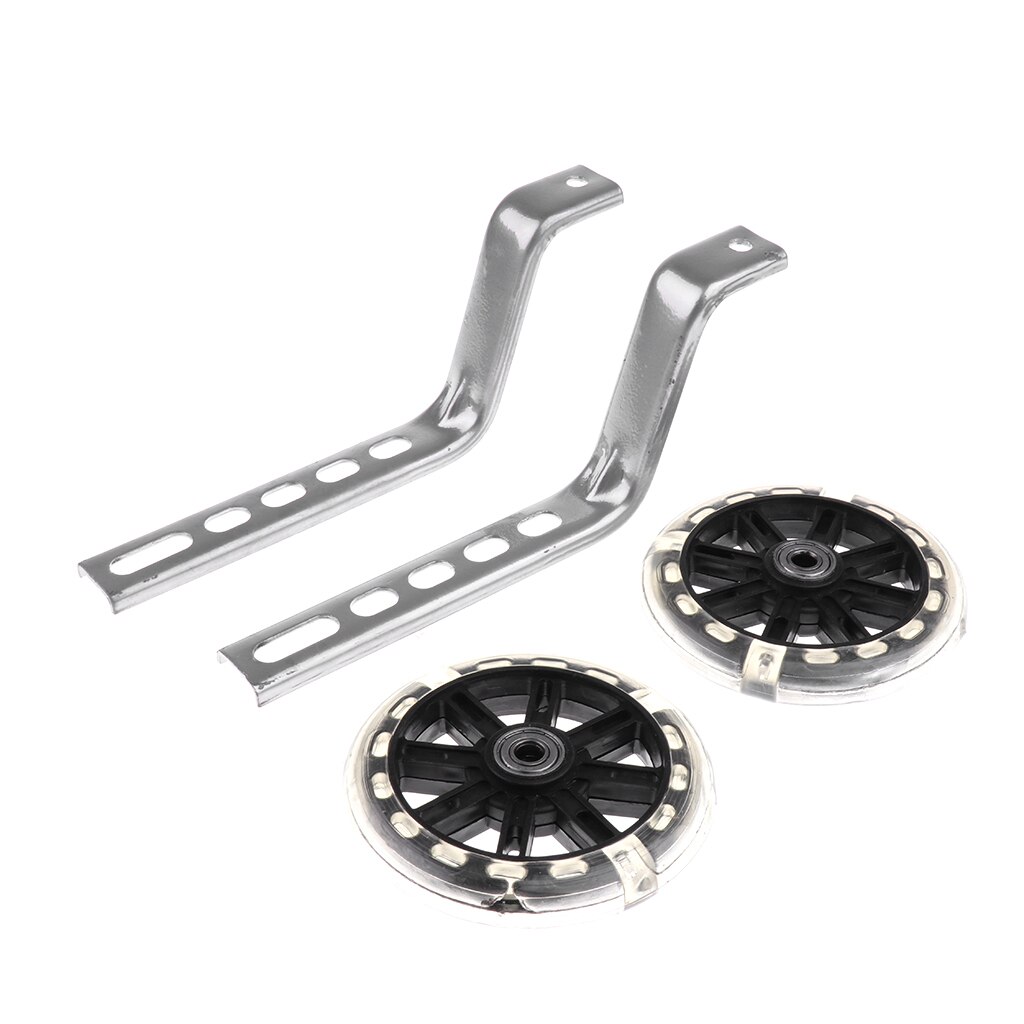 Kids Children Bicycle Bike Cycle Training Wheels Stabilisers 12-20'' Inch with LED Flashing Light