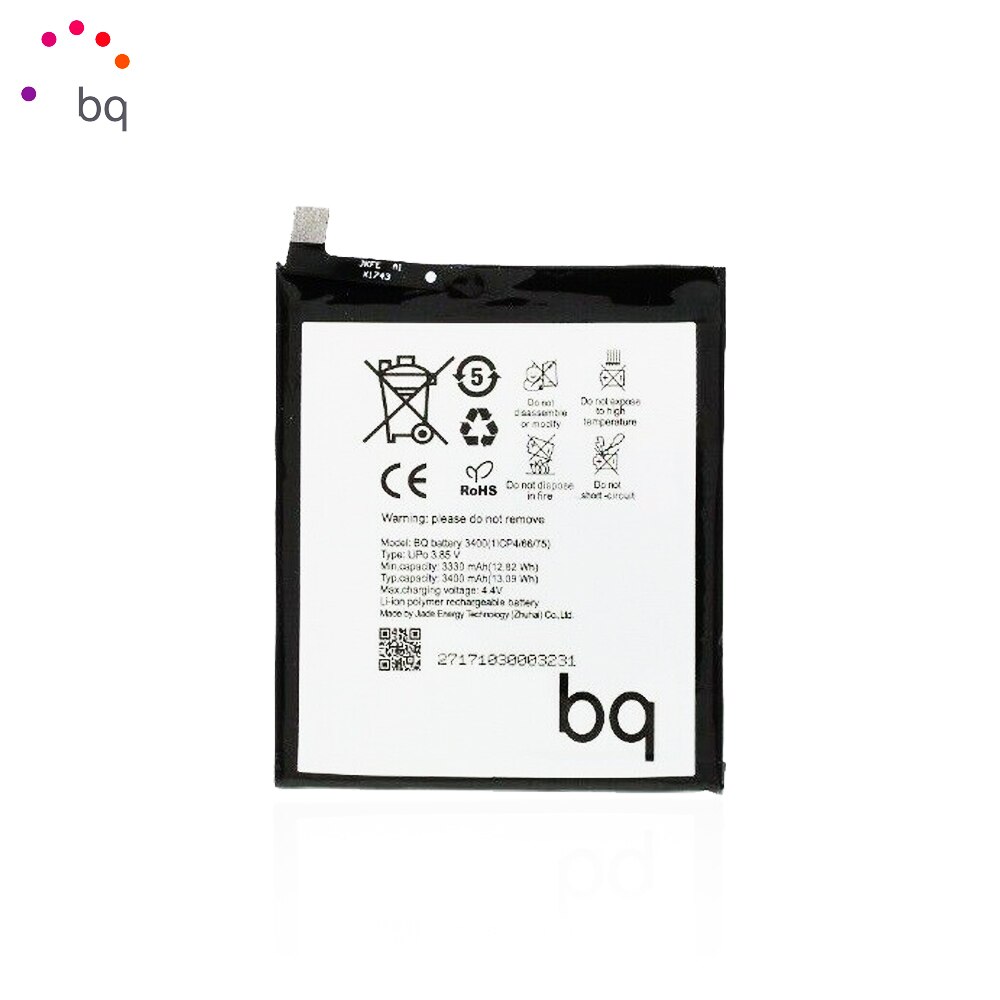 Compatibel Smartphone Interne Batterij Voor Bq Aquaris V Plus (3.8V, 3400 Mah, 1ICP4/66/75)