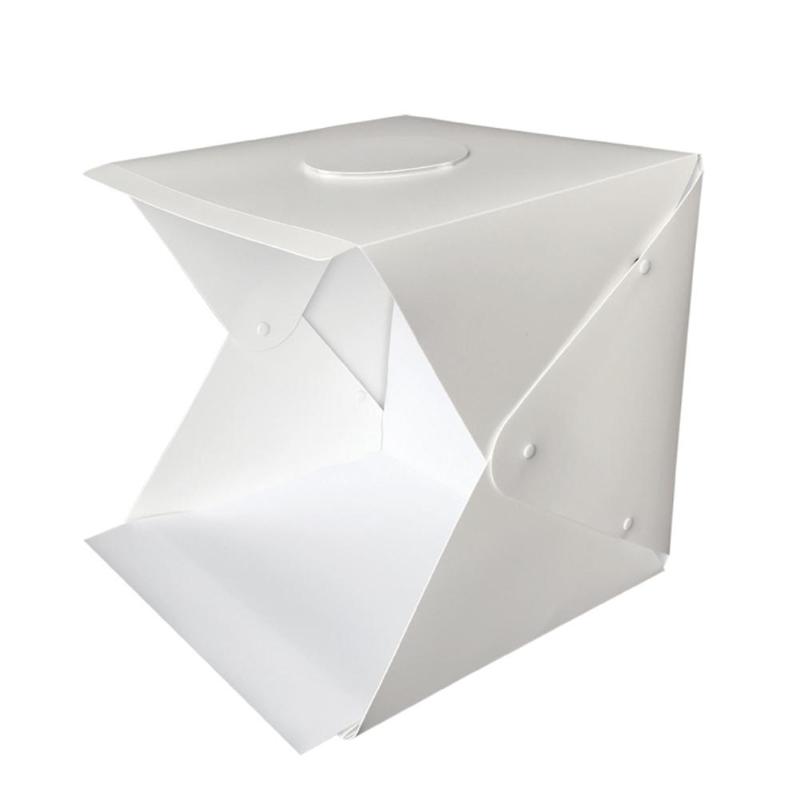 Studio Box Draagbare Delicate 30cm Mini Vouwen Lightbox met LED Band Fotografie Studio Softbox Universele