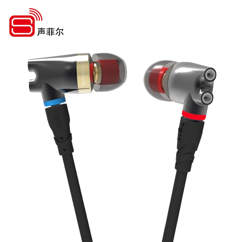 SENFER DT2 IE800 Version 2 Ceramic Earphone Dynamic With BA Hybrid Drive Unit HIFI Music DJ Studio Earplhone With MMCX Interface