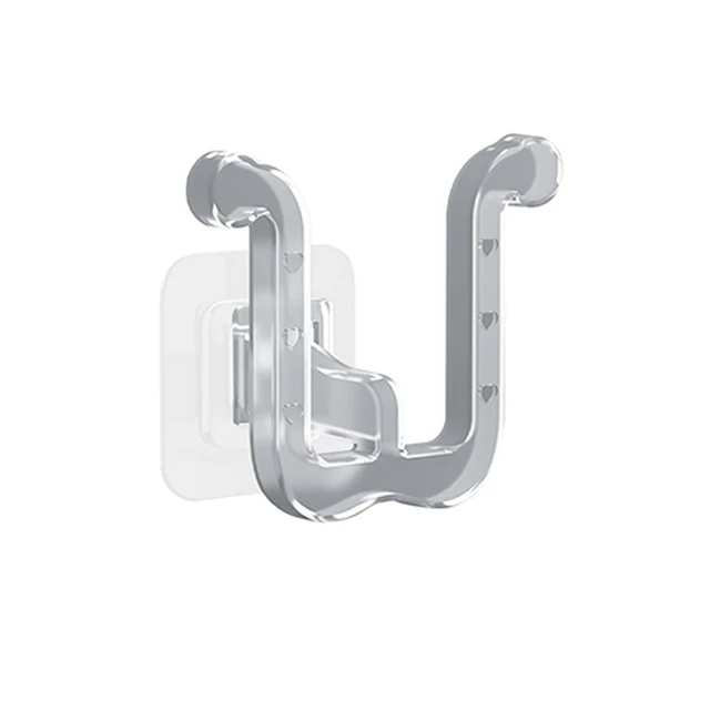 Porta pantofole autoadesivo per bagno, semplice gancio per pantofola, portaoggetti per WC, portaoggetti per telecamera da letto, a parete, per asciugare le scarpe: nero