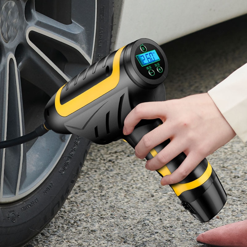 12V Air Compressor Car Tyre Inflator Wireless Air Pump Digital Tire Portable Moto Bike Auto Emergency Tool Kompresor Compressore