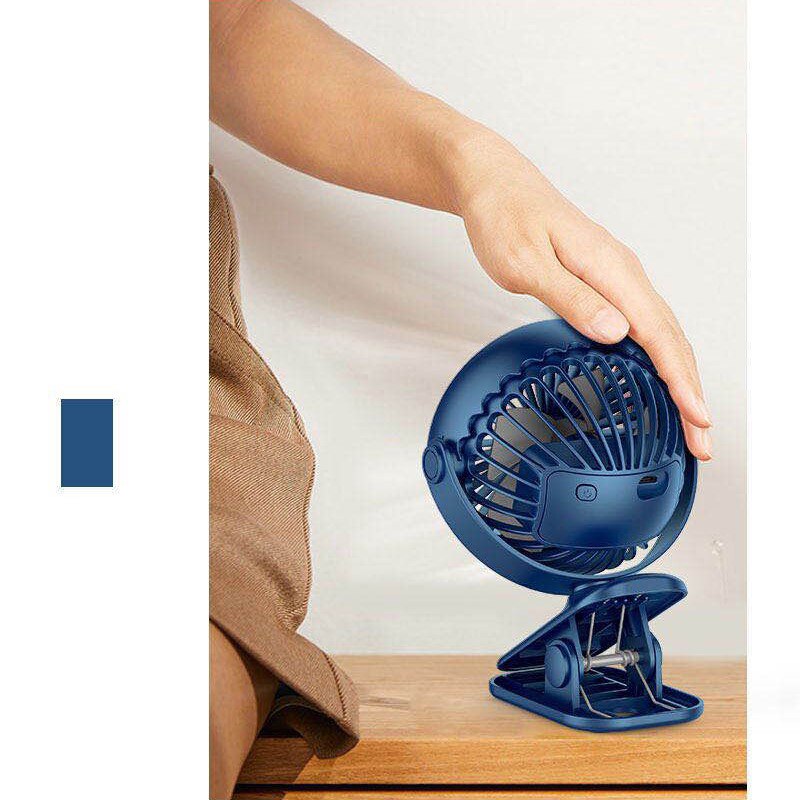 Desk Mini USB Fan Clip-on Portable Table Fan for Office Bedroom Strong Wind Quiet Cooler Three Gears Adjustable