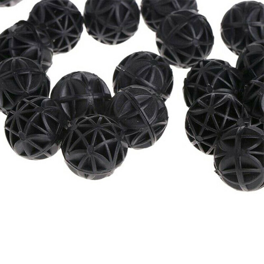 50Stck 26mm Aquarium Bio Bälle Medien Teich Wasser Bioballs Aquatische Pflanzen Filter Medien Aquarium Teich Wasser Bioballs