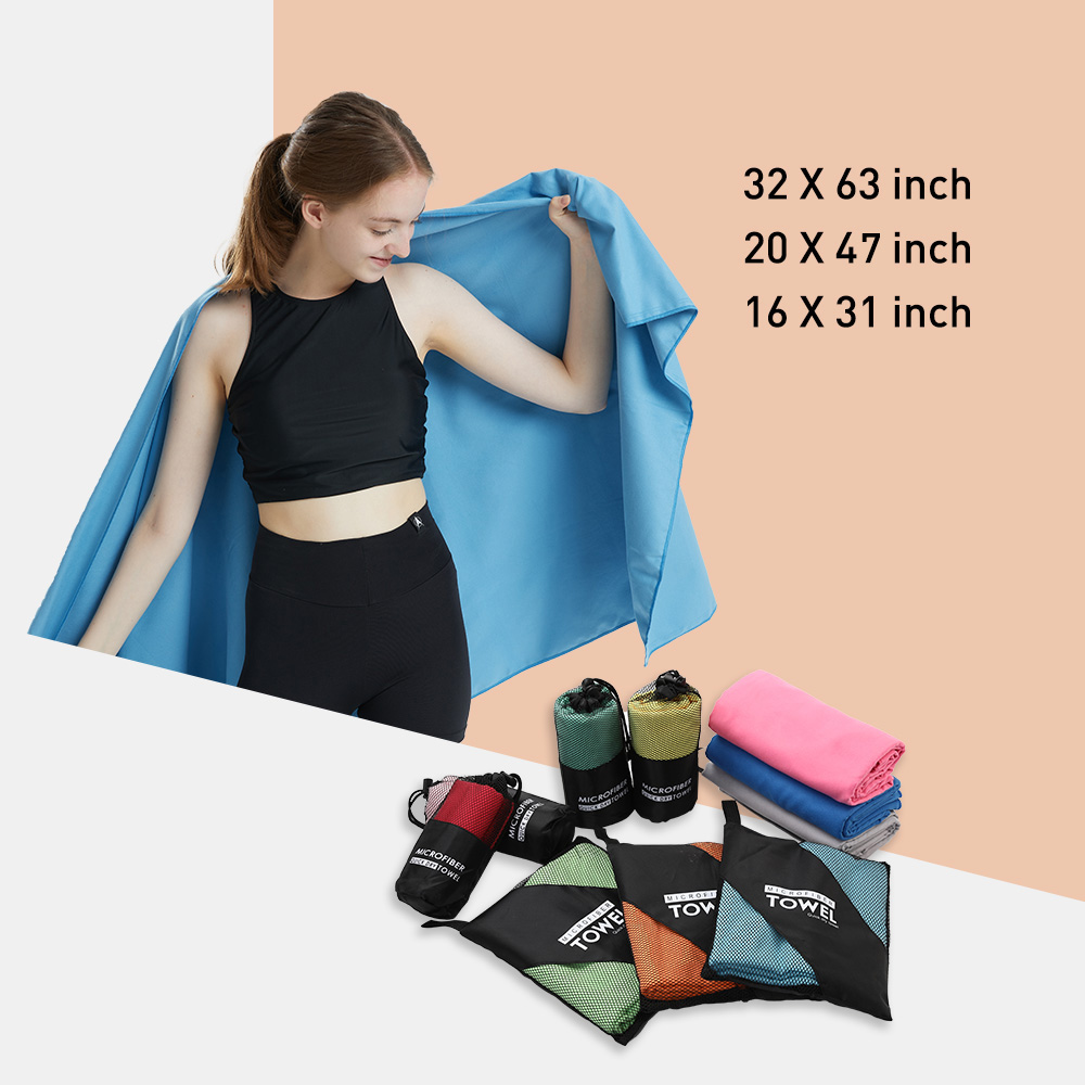 Microfiber Towel Quick Dry Towel Travel Towel Sports Towel Beach Towel Sandproof Soft Light Towel For Swim, Yoga, Gym (M1)