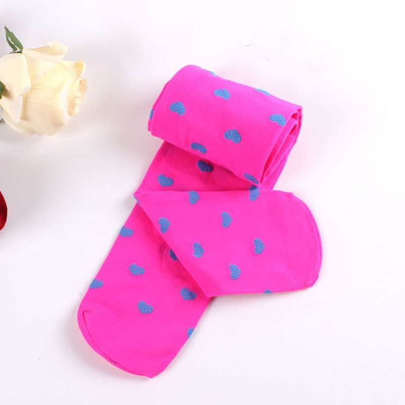 5Pcs Candy Kleur Panty Voor Meisjes Baby Meisje Stretch Broek Skinny Broek Kinderen Dans Panty Panty Kous 3-9Y: Rose Rood