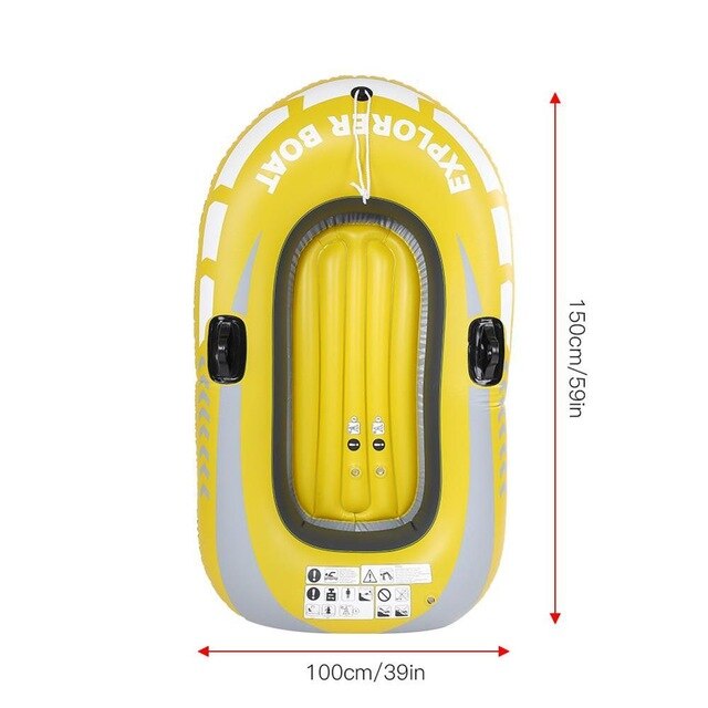 Inflatable Kayak Canoe 55kg Rowing Air Boat Double Valve Drifting Diving Inflatable Boat Fishing Boat: 1 person boat