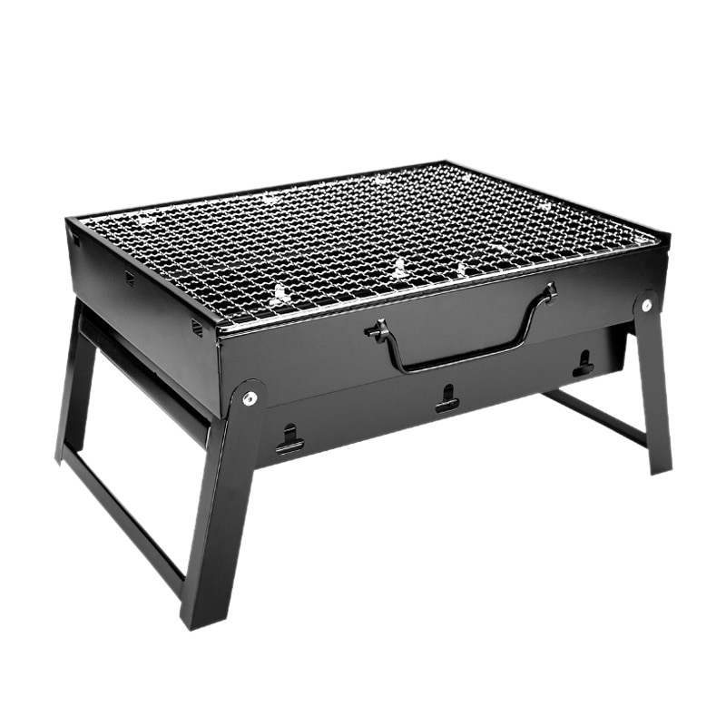 Parrilla plegable de para barbacoa, parrillas de carbón para barbacoa, mallas de alambre, herramientas para cocina de acampada al aire libre, Picnics, uso de senderismo: Default Title