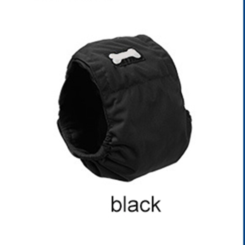 Pet Sanitary Pants Dog Diaper Protect Male Dog Physiological Wear Belly Teddy Golden Hair Waterproof Underpants Pet Supplies: Black / XS