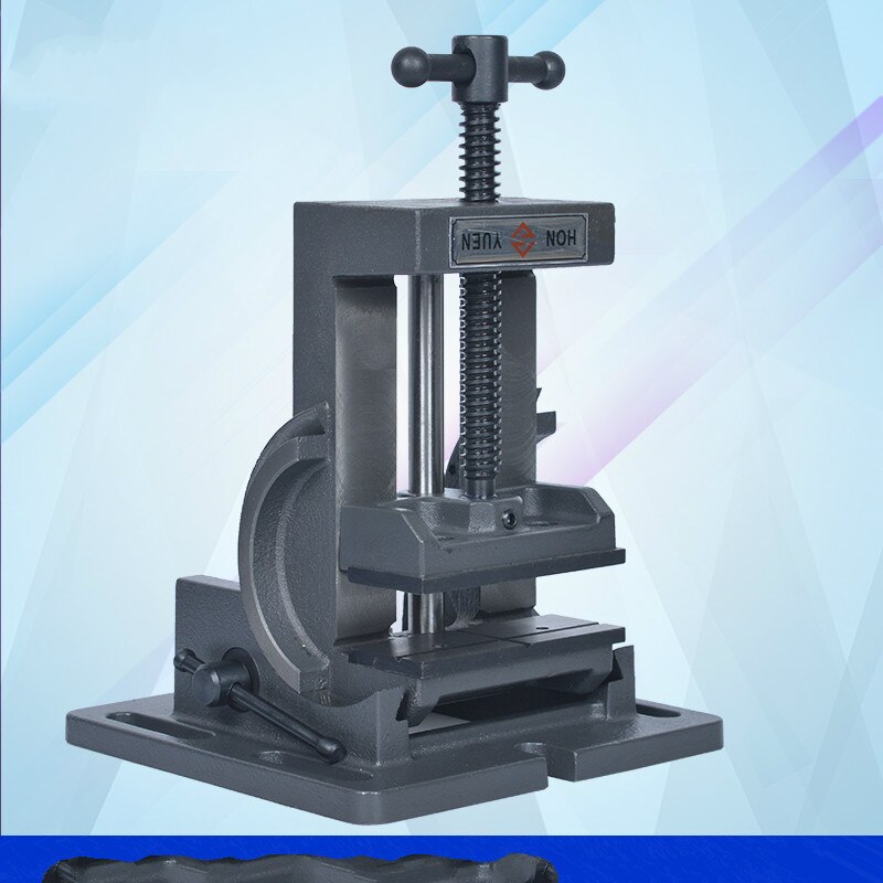 4 inch angle flat-nose pliers bench drill fixture 0-90 degree tilt drill press bench vise tilting guide rod type