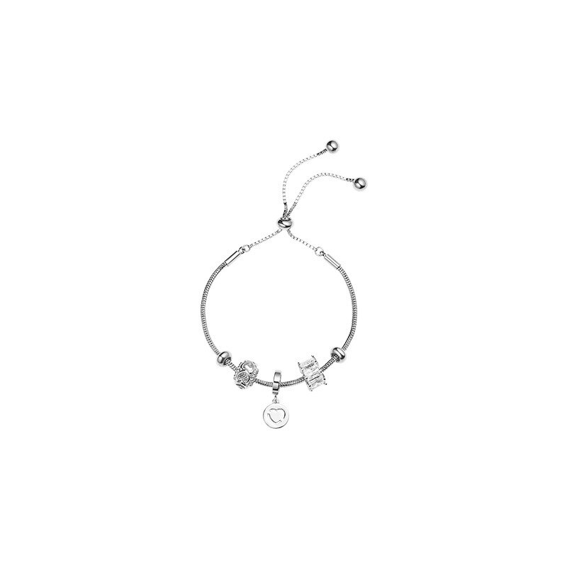 Pulseira de corrente de ouro cor feminina amor coração link pulseira de cristal pulseiras pulseiras para moda feminina jóias