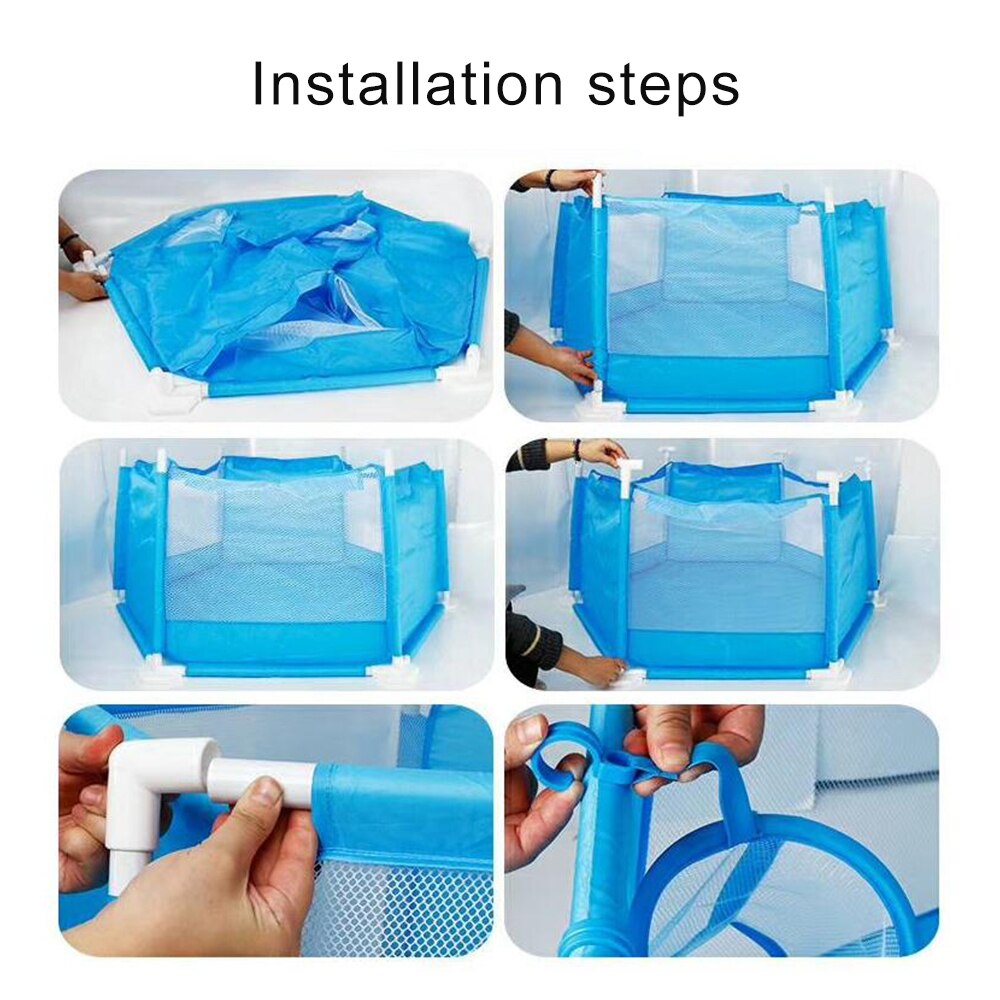 Draagbare babybadje kinderbox opvouwbare babyomheining kinderbox kinderveiligheidsbarrière plastic ballenbak babybedomheining