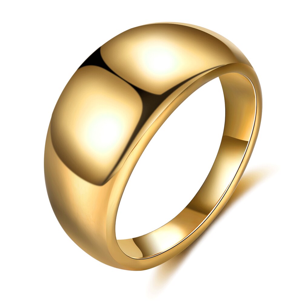 Anillo de sello superior plano con banda cuadrada, Color plata oxidada, acero inoxidable, joyería rústica Vintage para hombres y mujeres