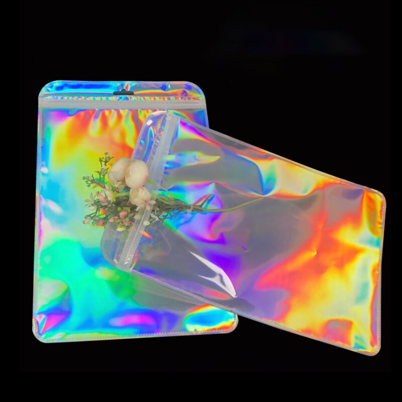 50 stücke Selbst Abdichtung OPP Beutel mit Hängen See Verdicken transparent Gefrostet Kunststoff Verpackung Beutel für DIY Schmuck Anzeige Lagerung