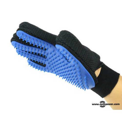 Verdadero toque peinando cepillo perro gato pluma de limpieza guante masaje Hecho en Turquía