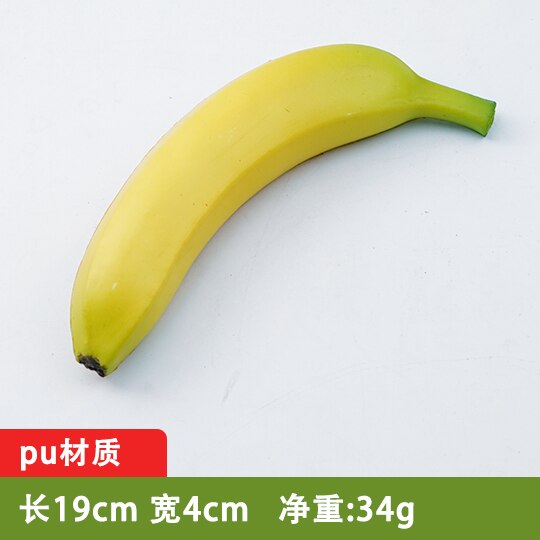 Festliche Partei Liefert Künstliche Dekorationen Obst Kunststoff Simulation Banana Modell Dekoration Requisiten: Mint Grün