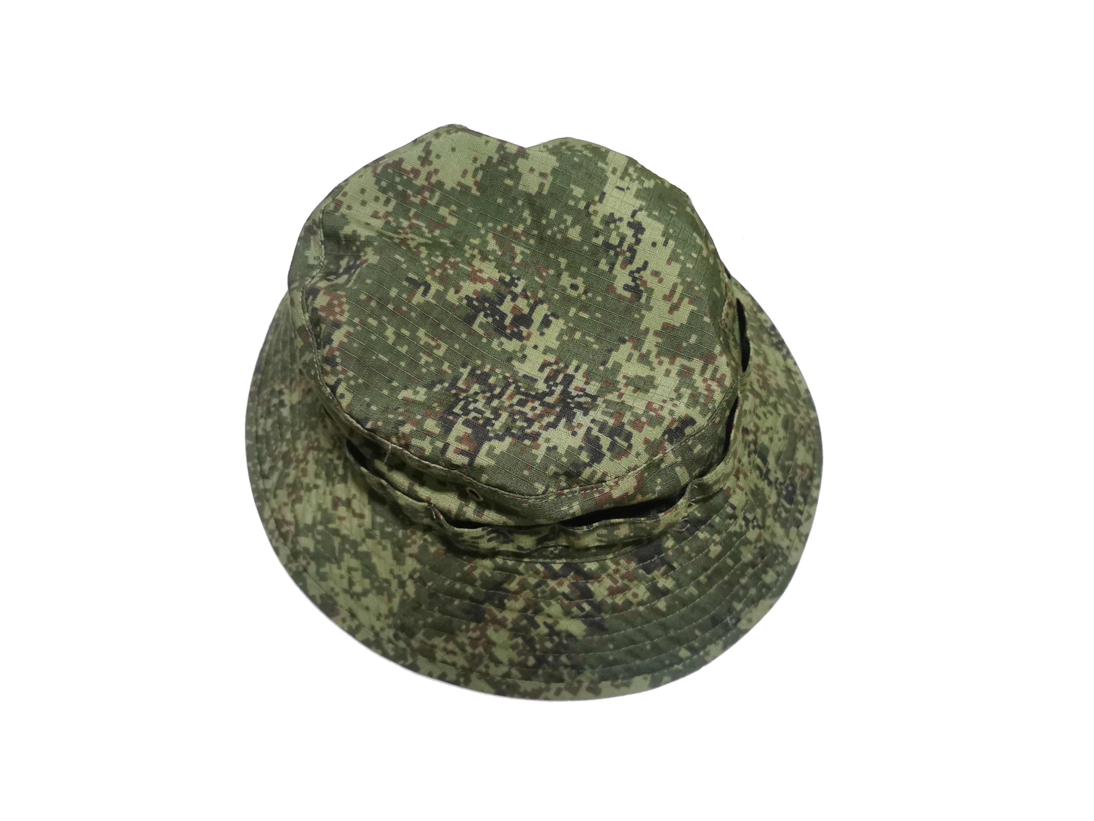 Sombrero de arbusto de ala larga/corta para exteriores Camuflaje ruso EMR: Negro