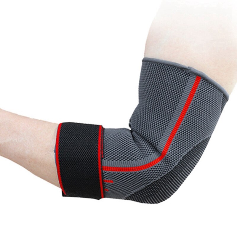 Outdoor Sports Elbow Support Brace Pad Injury Aid Strap Guard Wrap Band Elbow Support Elastic Gym Sport Elbow Protective Pad Bla