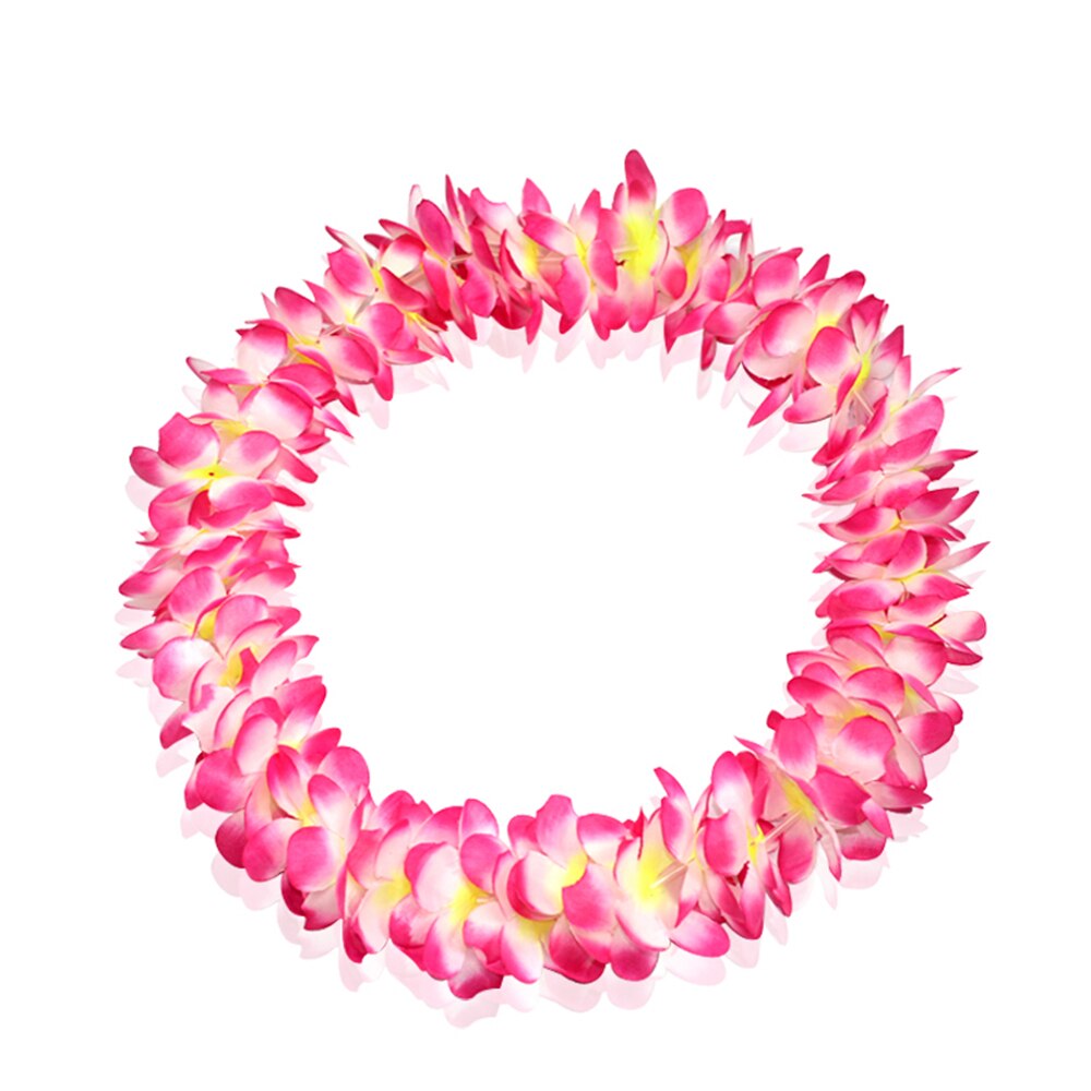 108 cm Flower garland Hawaiian Hula Cloth Garland necklace Party Beach Decor Home decor + Plastic: Pink