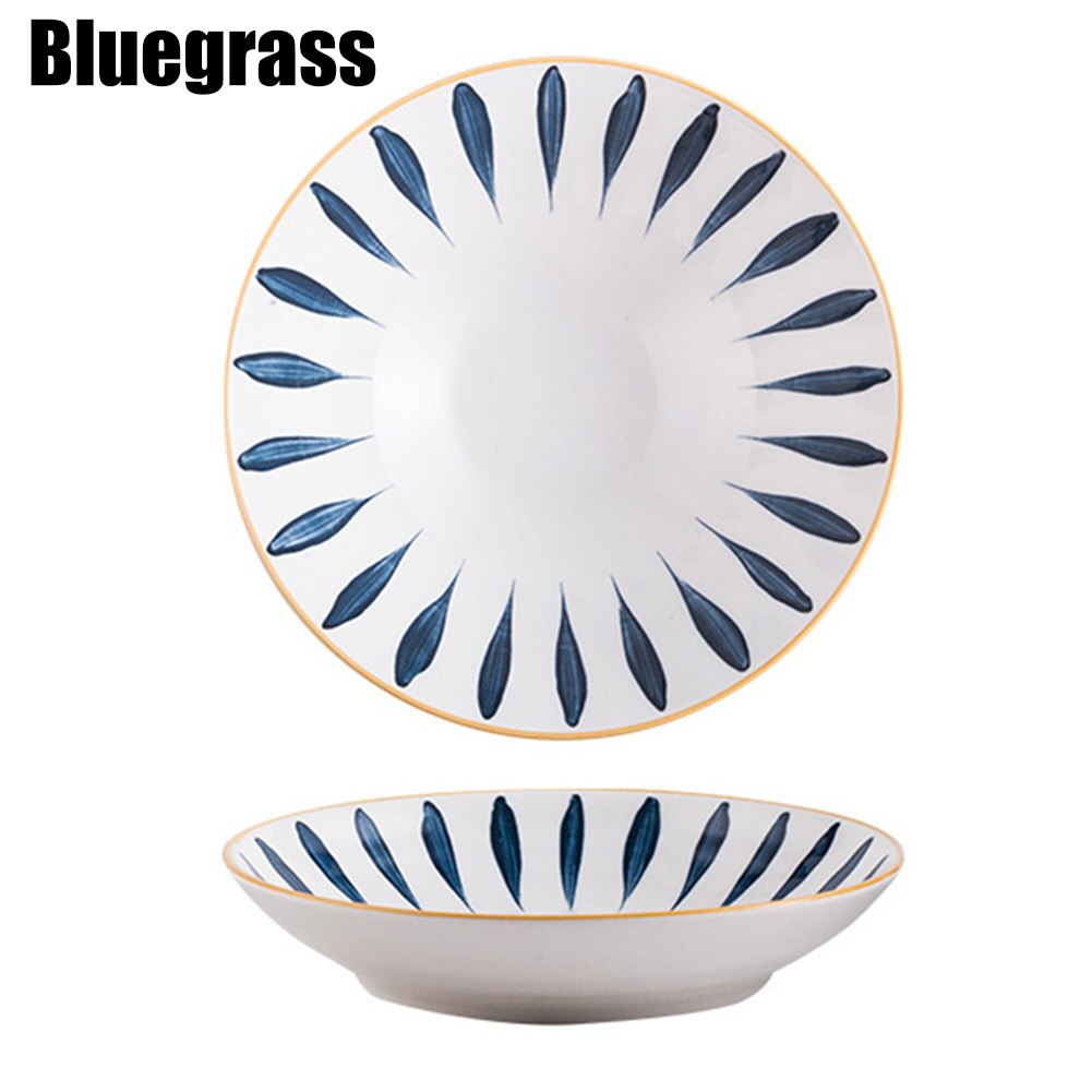 Dinner Plates Microwave Safe Lunch Plates Reusable Eco-friendly Free Lightweight Dirt-resistant Easy Clean D6