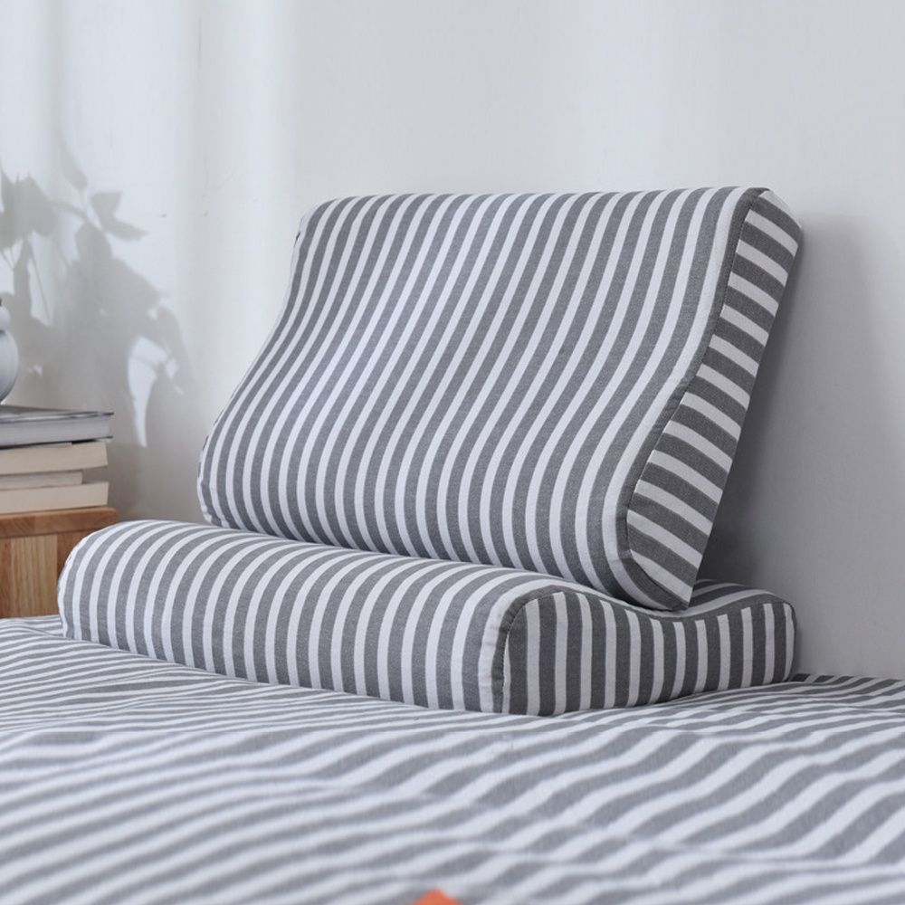 Fundas para almohadas suaves y creativas de espuma viscoelástica para el cuello, para la salud del cuello, de látex