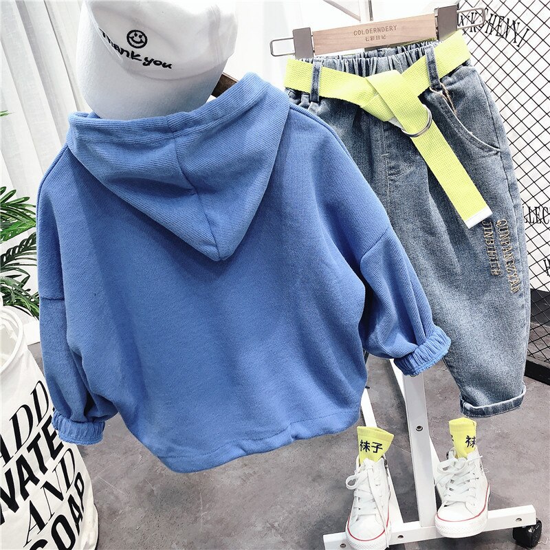 Ragazzi del bambino Felpe casuale Alfabeto Coreano con Cappuccio Maglione Abbigliamento per Bambini 2020 di Autunno della Molla Felpa di Alta Qualità per I Ragazzi