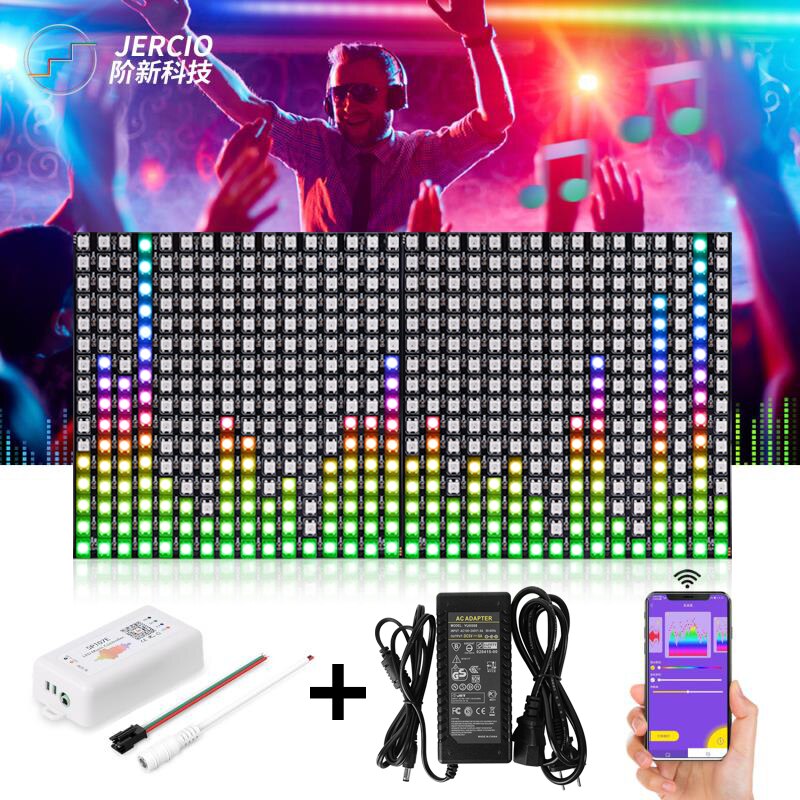 WS2812B RGB flexibel 16x16 Pixel Tafel Matrix Bildschirm ECO LED-modul WS2812 IC Einzeln Adressierbaren DC5V