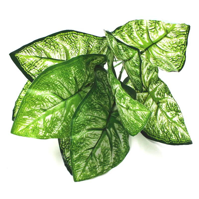 Kunstige blade gren retro grønt blad til boligindretning bryllup planter imiteret stof løv værelse dekoration: 7