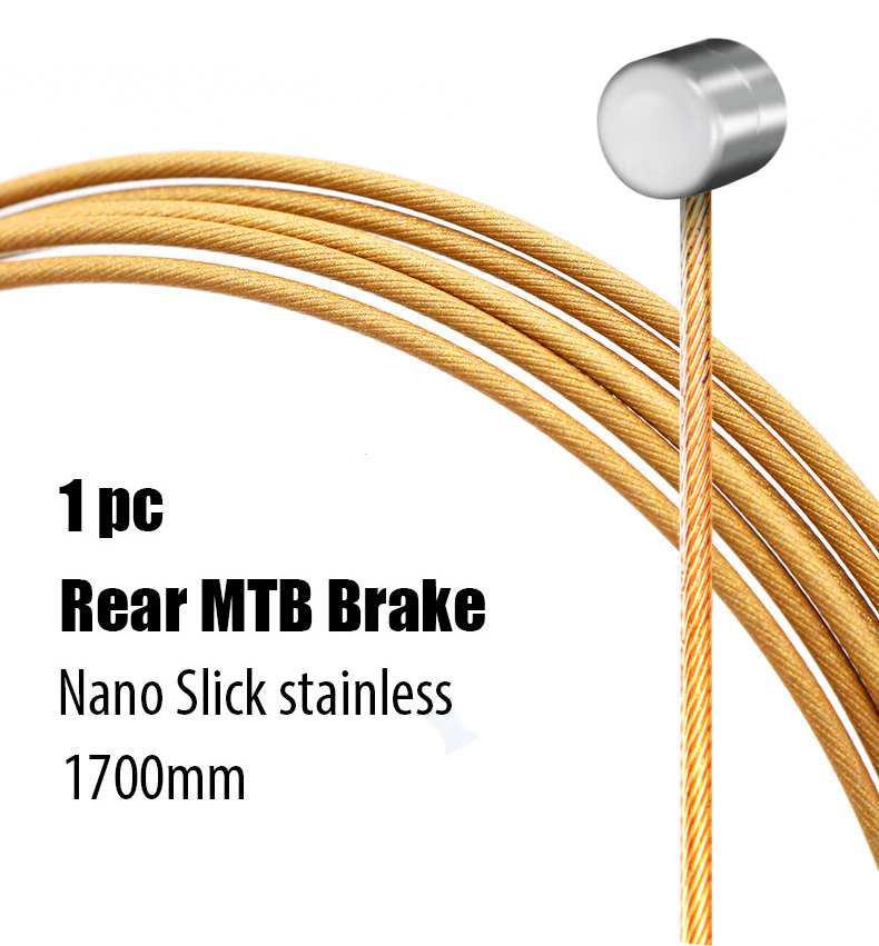 1pc innervaier til landeveissykkel, mtb-sykkel, wireline, terrengsykkel, girspak, girskifter, bremsekabler, polert, glatt rustfritt stål: Annen