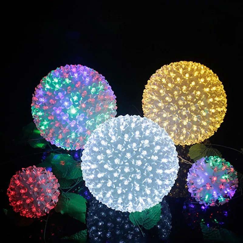 Dia 12cm 20cm 30cm led kersenbloesem bloem bal lichtslinger lamp kerst jaar bruiloft feest guirlande lichten